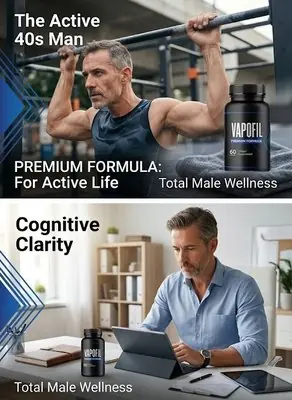 VapoFil daily energy focus physical performance men over 40